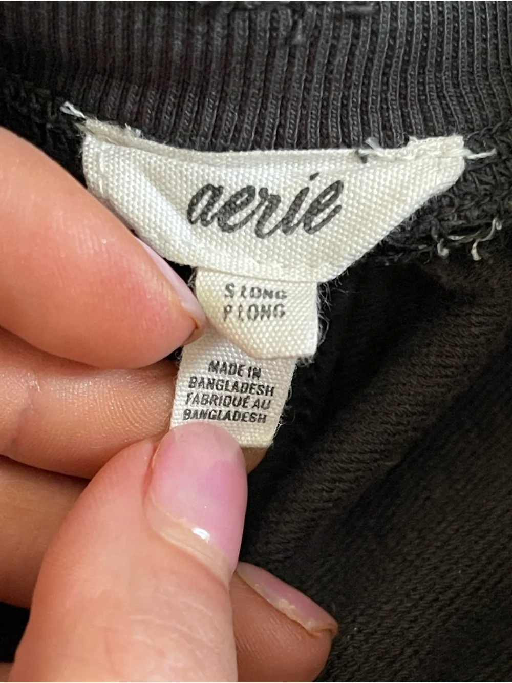 Aerie soft landing trousers in smoked grey, size small LONG length